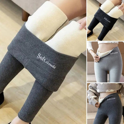 Winter Women Leggings Fleece Lined Velvet Keep Warm Pants Comfortable