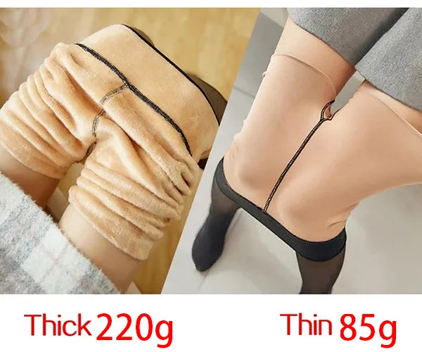 Women Fleece Leggings Sexy  Elasticity Winter Warm Legging Thermal Tights Female Woman Pants